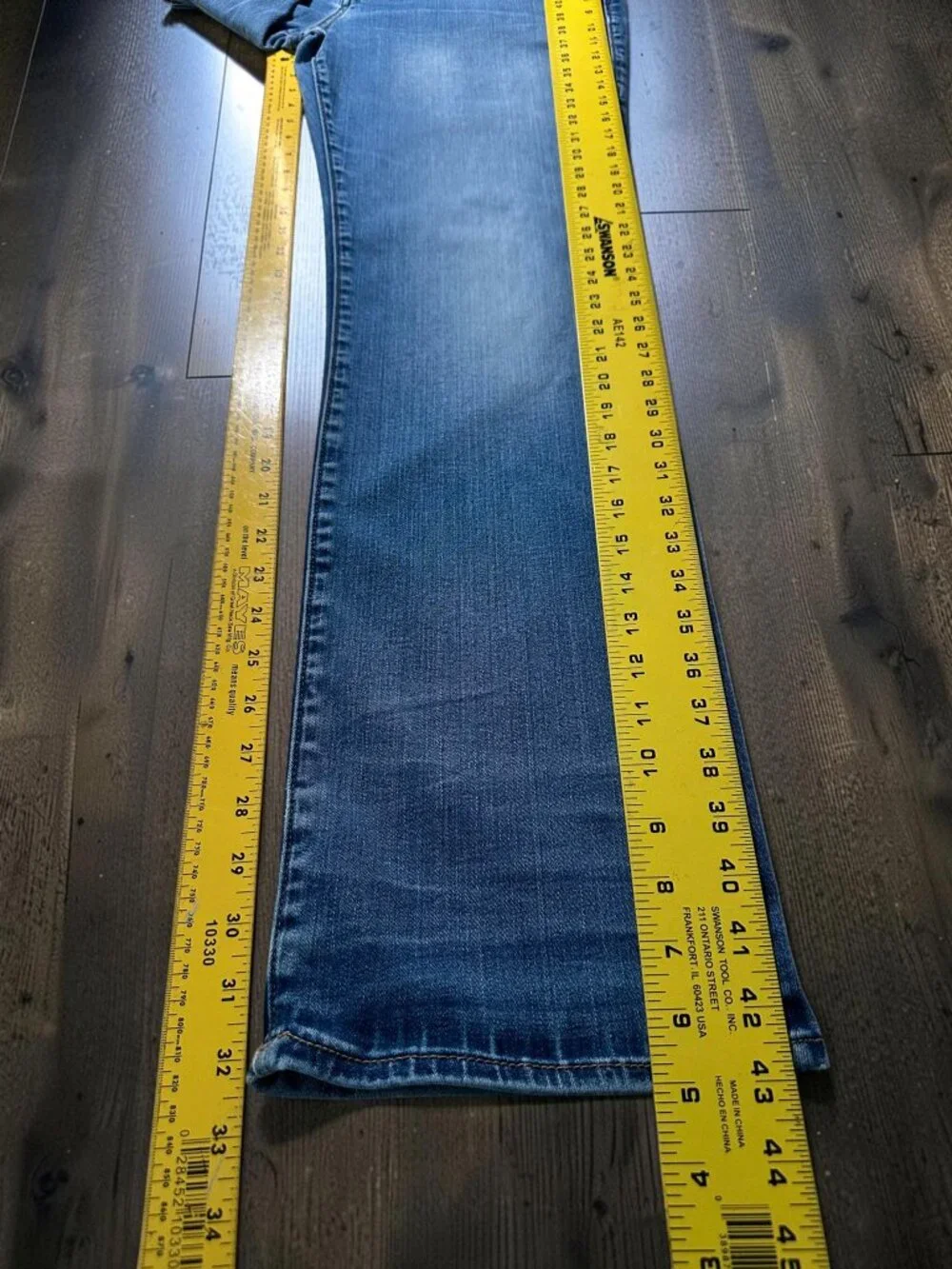 True Religion Ricky Relaxed Straight Jeans 32 Light Wash Stretch Denim Y2K